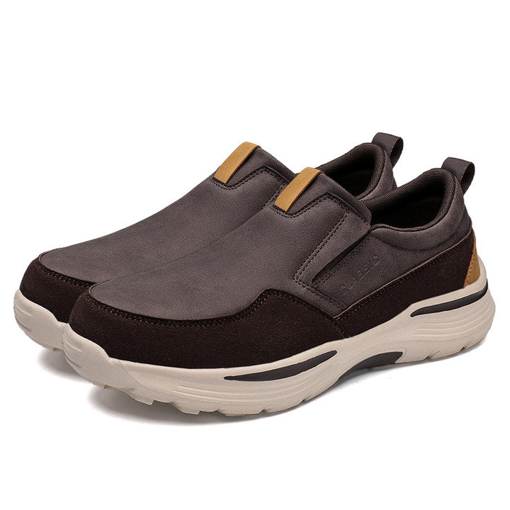 Men's Casual Comfort Slip-On Platform Walking Shoes
