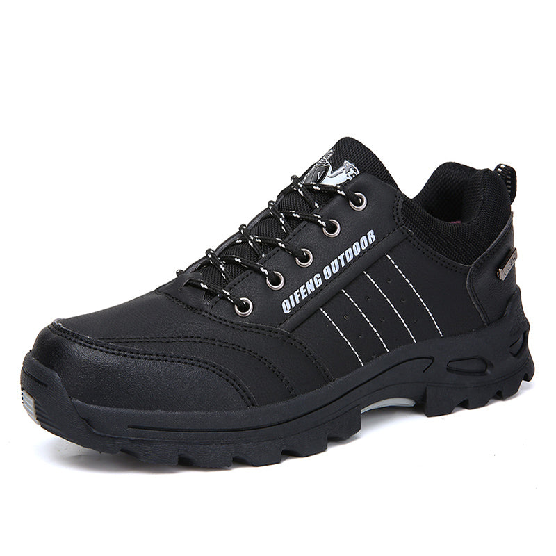 Men’s Leather Hiking & Outdoor Shoes – Orthopedic Comfort, Non-Slip, Lightweight, Breathable