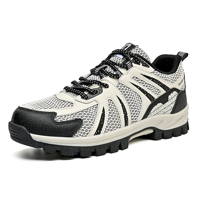 Men's Outdoor Mesh Hiking Shoes – Zero-Pressure Arch Support, Wide Toe Box, Puncture-Resistant Traction Sole, Breathable And Waterproof Upper