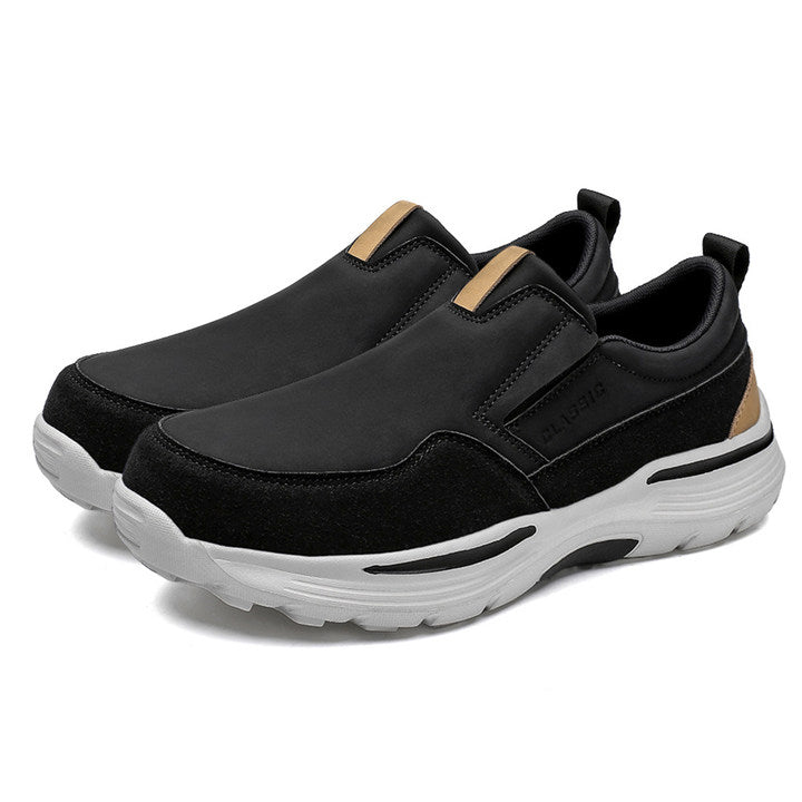 Men's Casual Comfort Slip-On Platform Walking Shoes