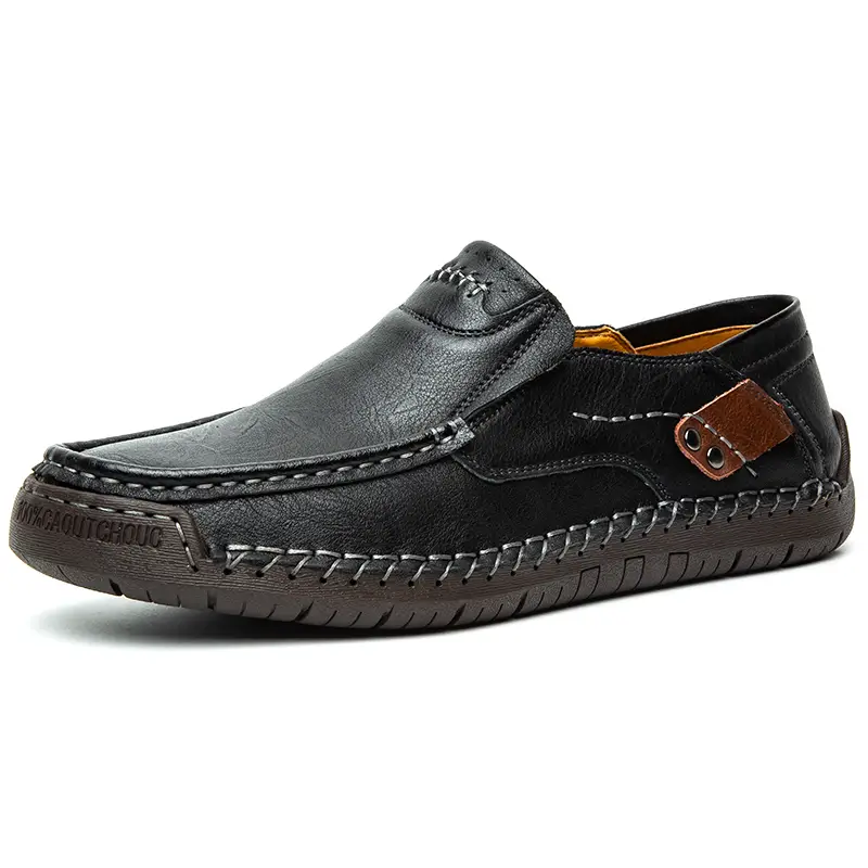 Men's Lightweight Slip-On Casual Leather Loafers
