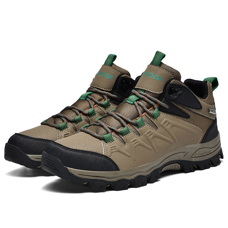 Men's Waterproof, Slip-Resistant, and Comfortable Hiking Boots - Wide Toe and Extended Body